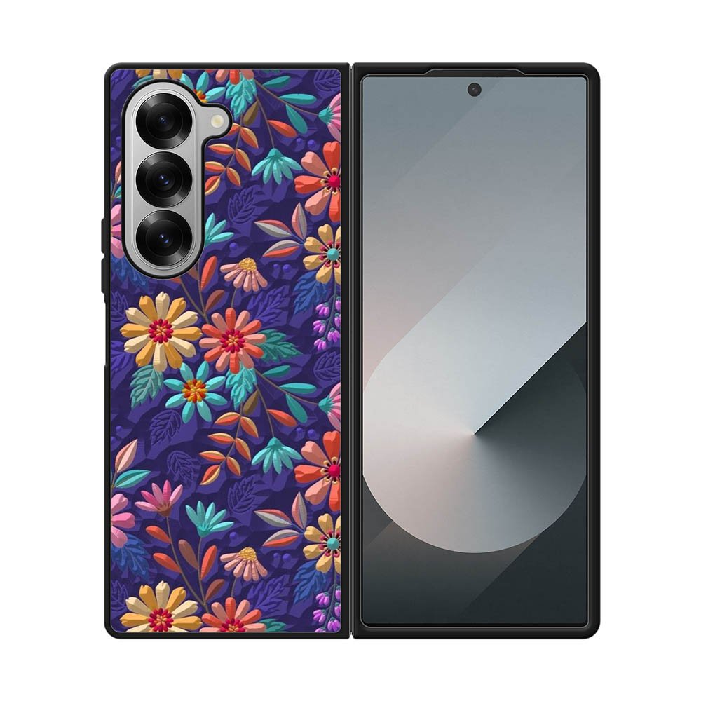 Flower violet 3D Samsung Galaxy Z Fold 7 5G Case FE0282