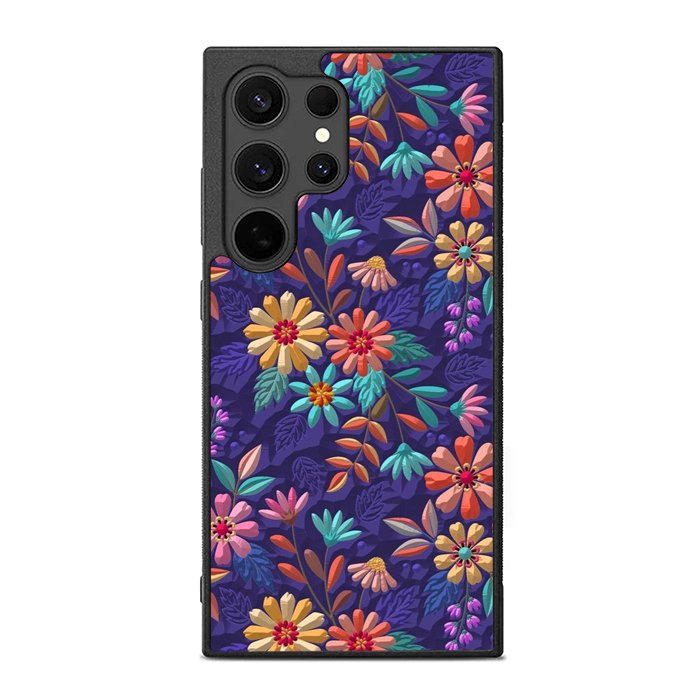 Flower violet 3D FE0092 Samsung Galaxy S25 Ultra Case