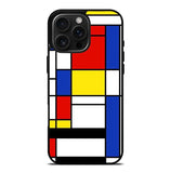 Abstract Geometric Colorful Pattern iPhone 16 Pro Max Case FE0008