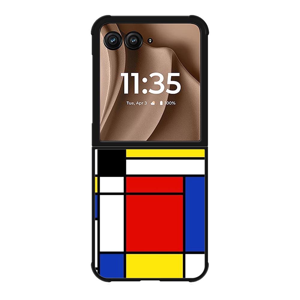 Abstract Geometric Colorful Pattern Motorola Moto RAZR Plus 2025 Case FE0008