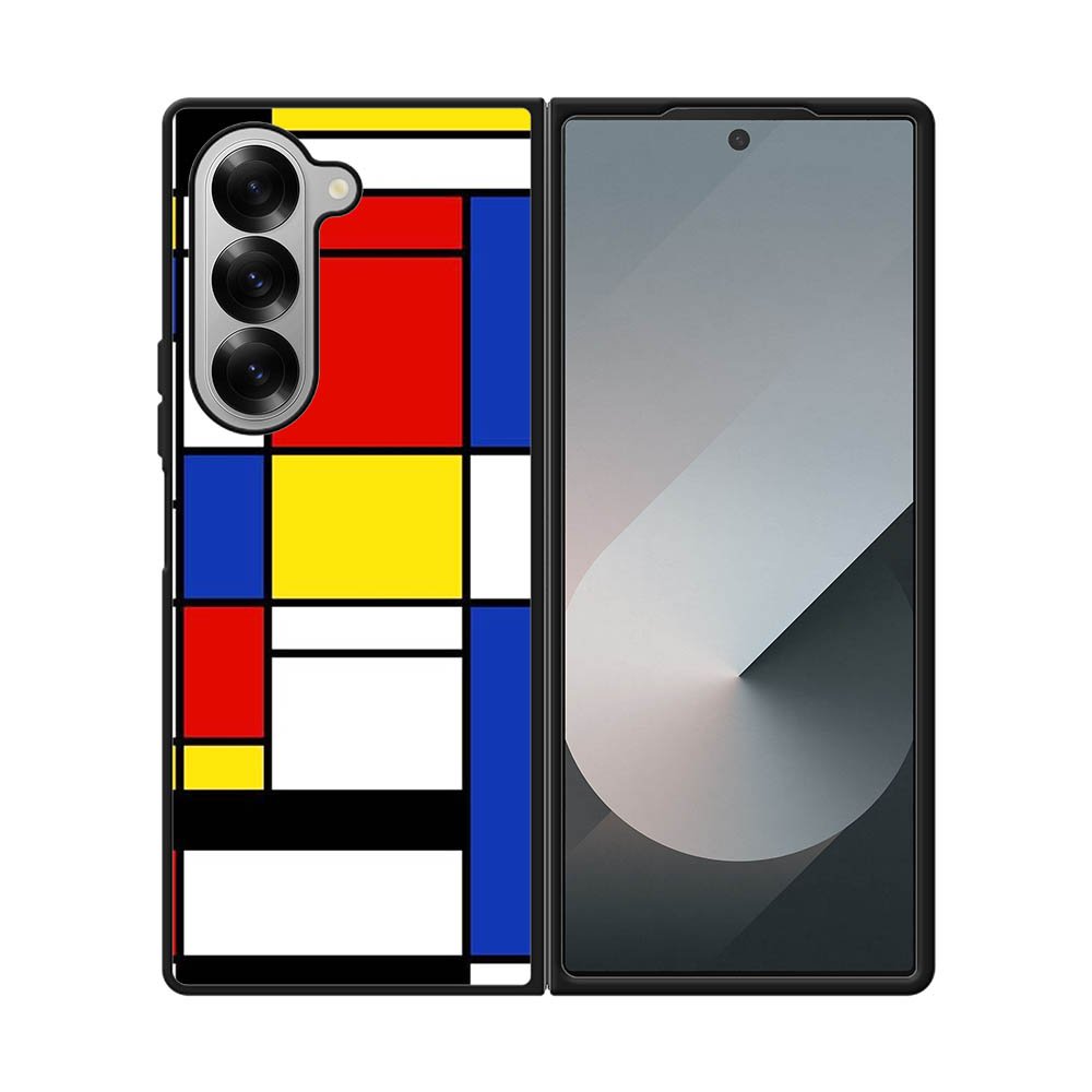 Abstract Geometric Colorful Pattern FE0110 Samsung Galaxy Fold 7 5G Case