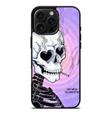 A skull falls in love iPhone 16 Pro Max Case FE0002