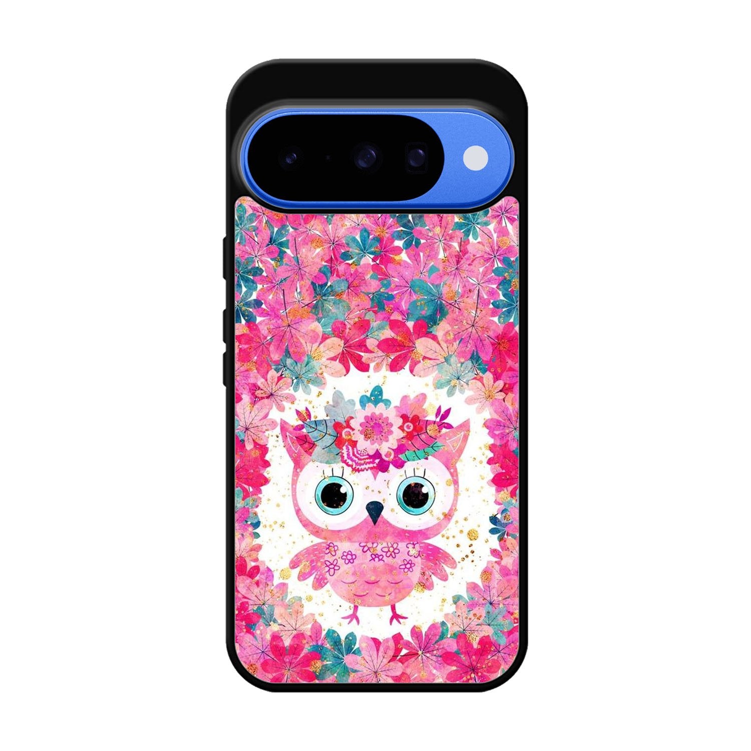 Cute Pink Floral Owl Google Pixel 10 Case FE0195