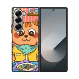 cat eat fish Samsung Galaxy Z Fold 7 5G Case FE0137