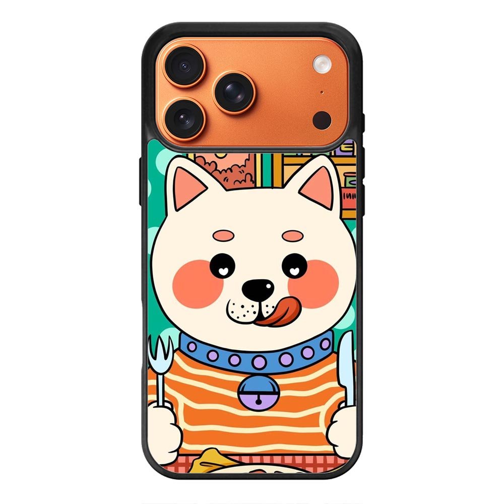 dogs eat meat iPhone 17 Pro Case FE0211