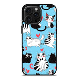Cats pattern love iPhone 16 Pro Max Case FE0149