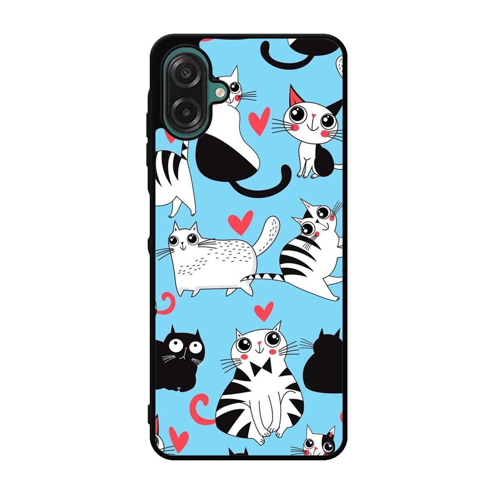 Cats pattern love Samsung Galaxy A07 Case FE0149