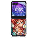 Ariel Little Mermaid ART Motorola Moto Razr 2024 , Moto Razr 50 Case