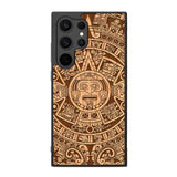 Stylized Aztec Calendar Wood FE0005 Samsung Galaxy S25 Ultra Case