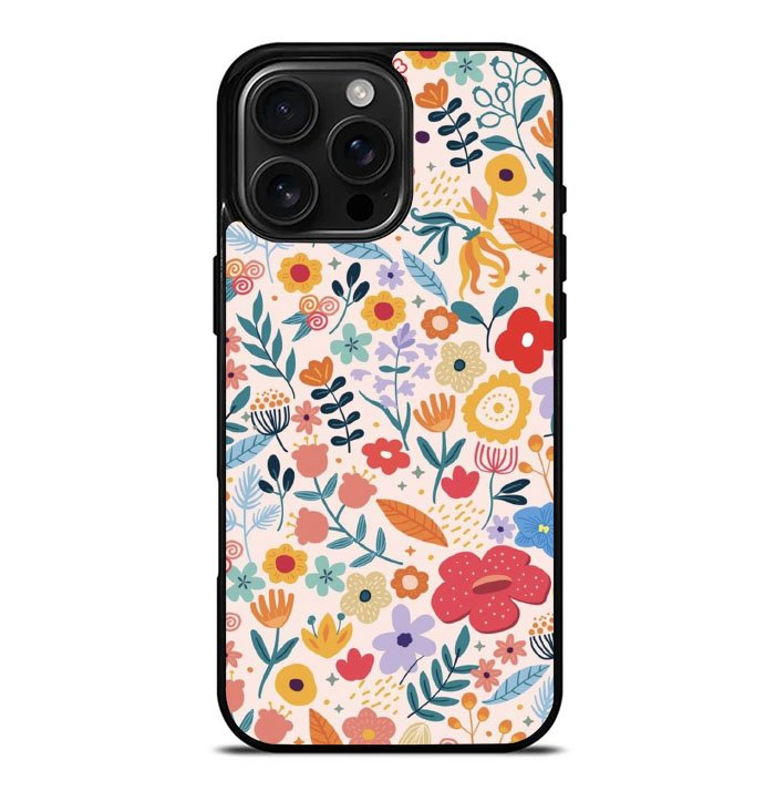 Flower pattern iPhone 16 Pro Max Case FE0273