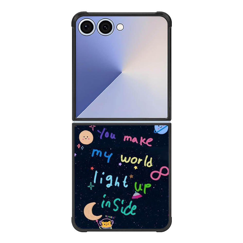 you make my world FE0022 Samsung Galaxy Flip 7 5G Case