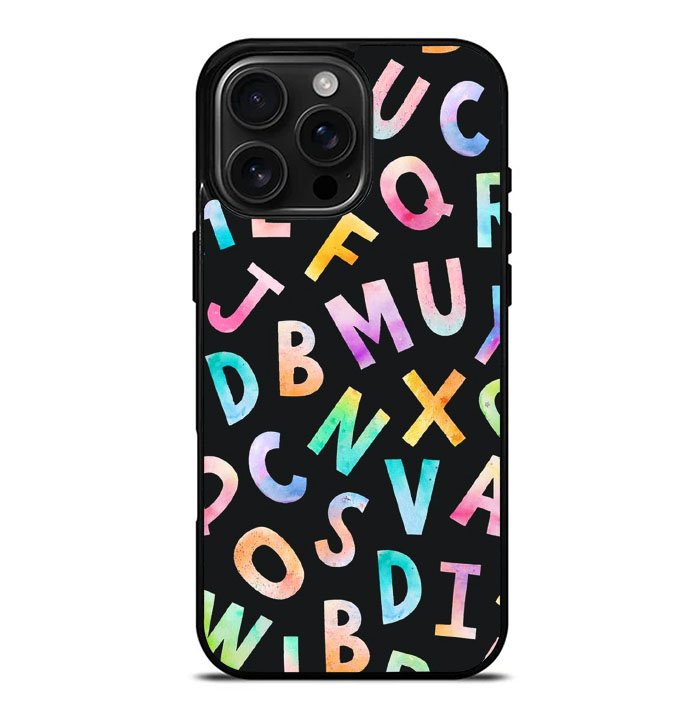 alfabet art iPhone 16 Pro Max Case FE0020