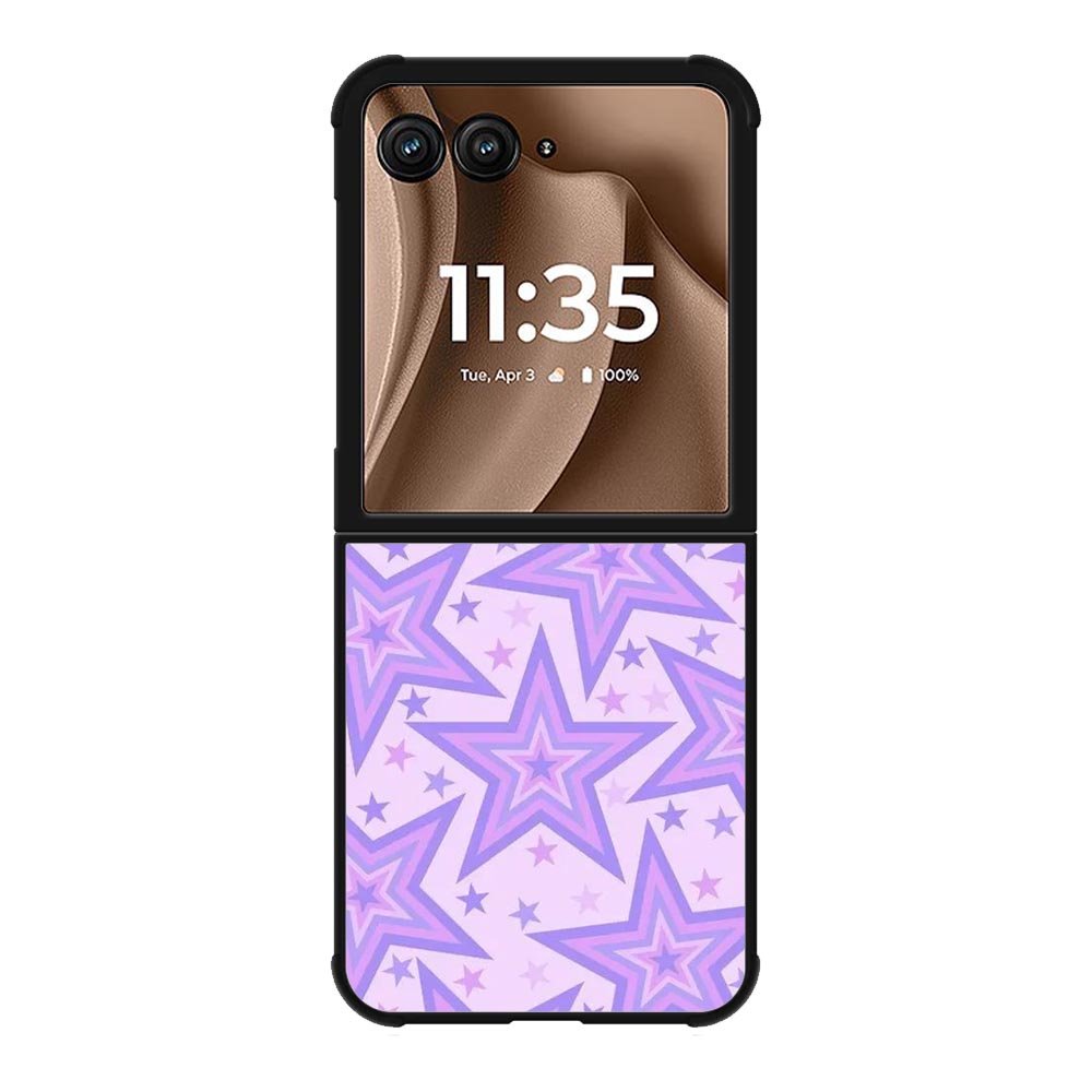 Star pattern violet Motorola Moto RAZR Plus 2025 Case FE0592
