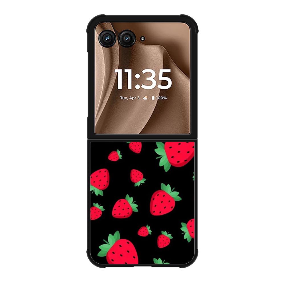 strawberry pattern Motorola Moto RAZR Plus 2025 Case FE0597