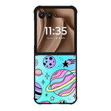 space galaxy Motorola Moto RAZR Plus 2025 Case FE0584