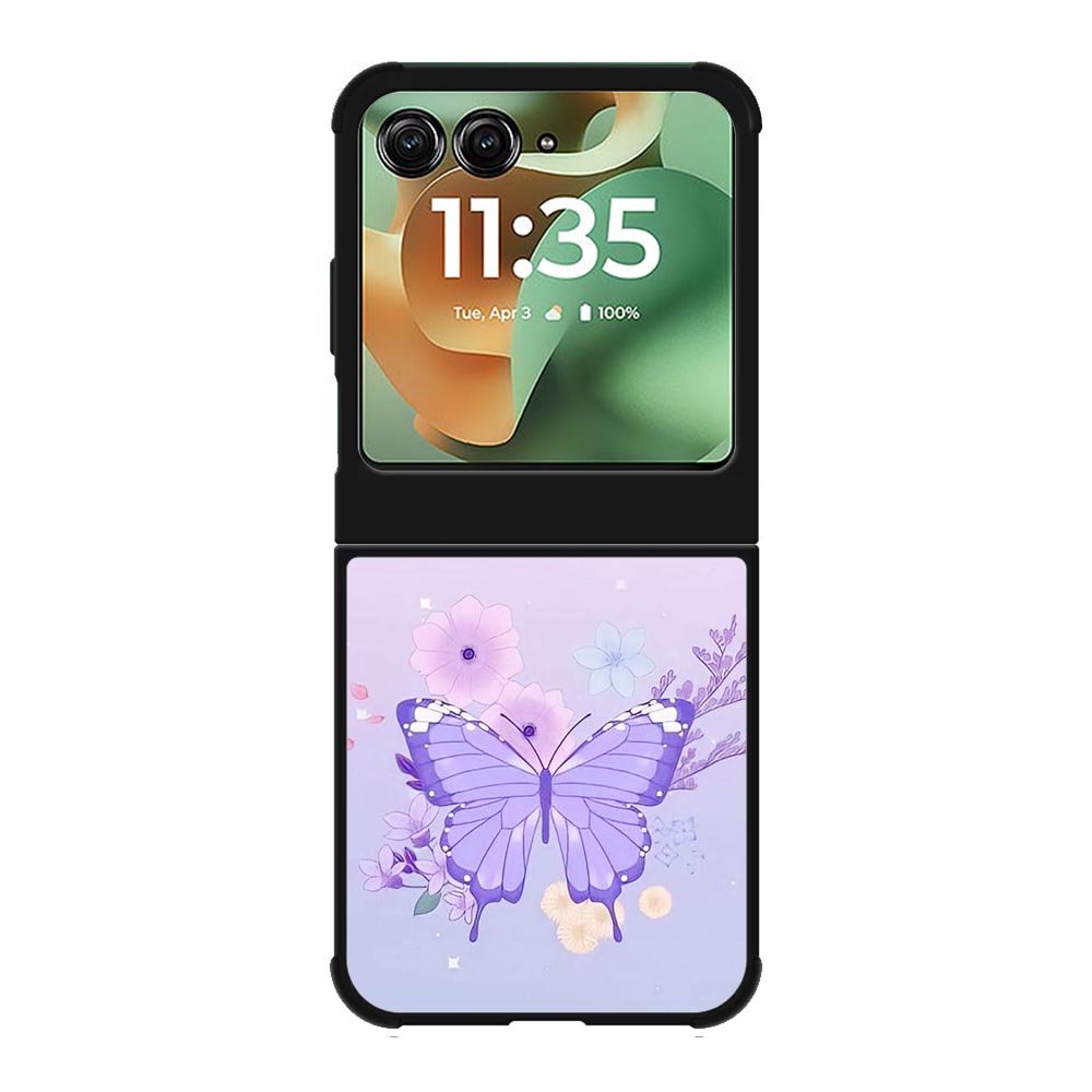 butterfly violet Motorola Moto RAZR 2025 Case FE0126