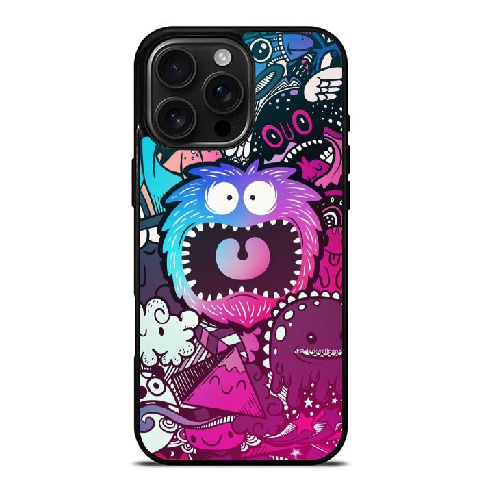 Monster art iPhone 16 Pro Max Case FE0434