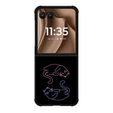 Couple cat Motorola Moto RAZR Plus 2025 Case FE0174