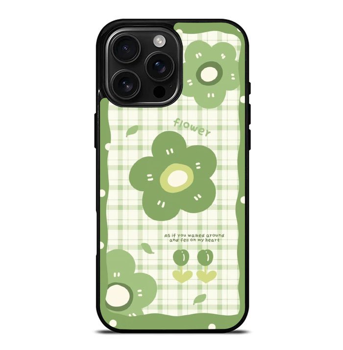 Flower green iPhone 16 Pro Max Case FE0270
