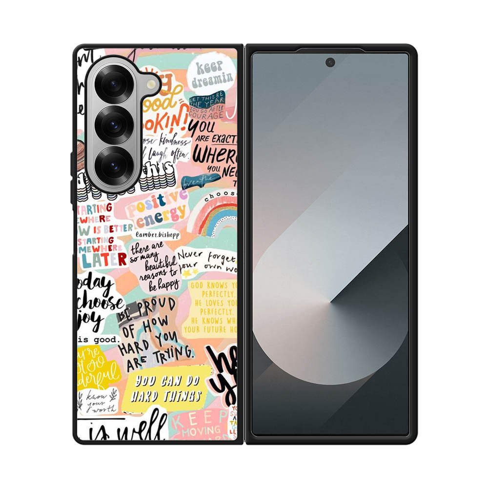 Quotes sticker FE0140 Samsung Galaxy Fold 7 5G Case