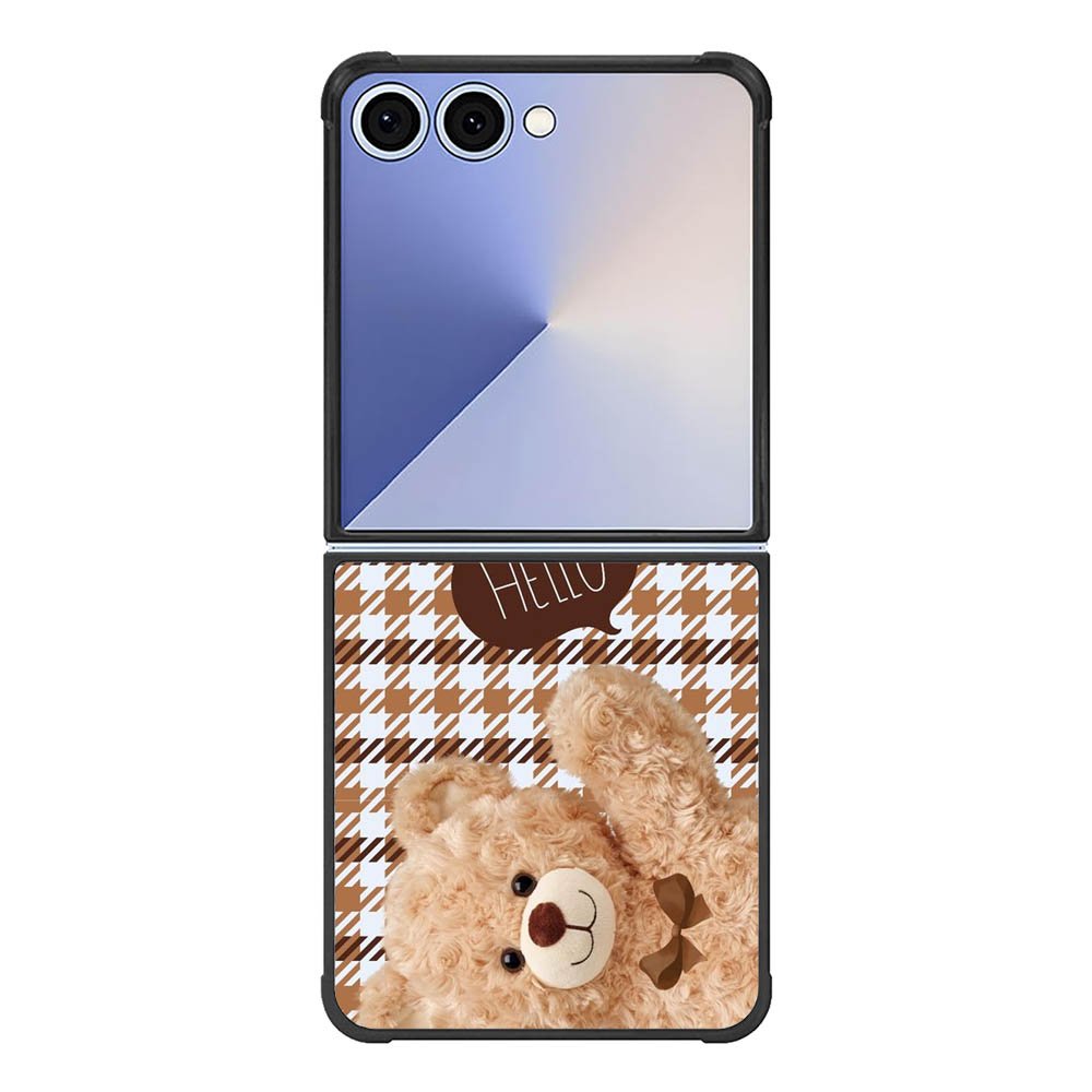 Hello bear brown FE0145 Samsung Galaxy Flip 7 5G Case