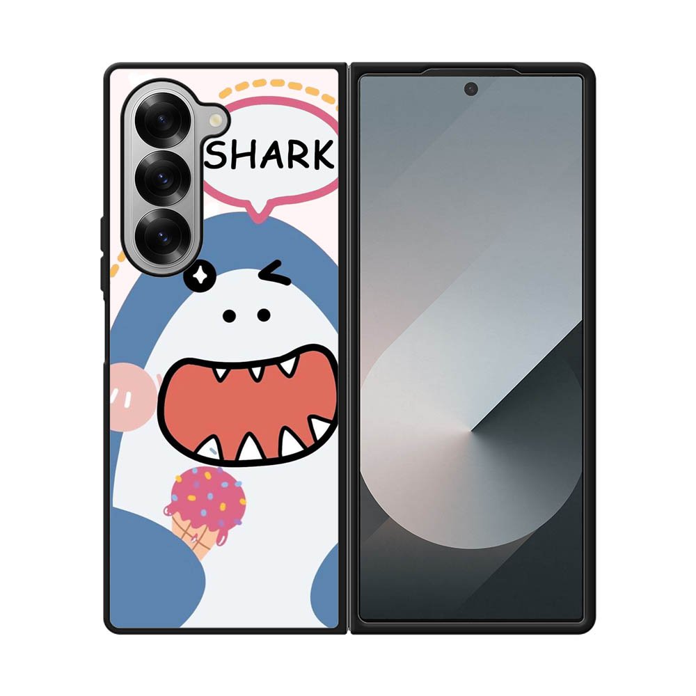 Shark ice cream Samsung Galaxy Z Fold 7 5G Case FE0552
