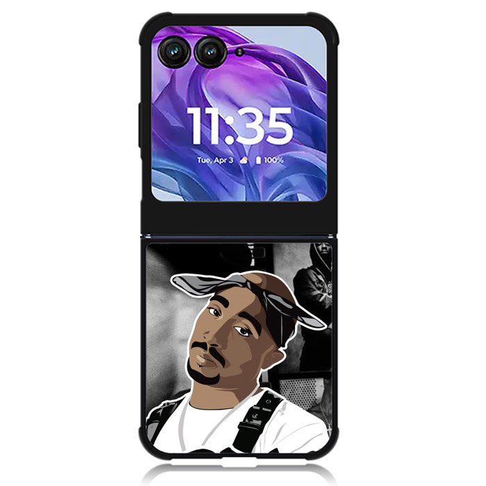Tupac Shakur collage Motorola Moto Razr 2024 , Moto Razr 50 Case