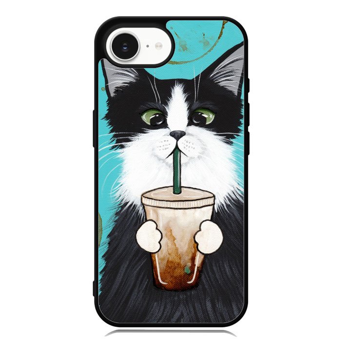 Cute Coffee Cat iPhone 16e Case