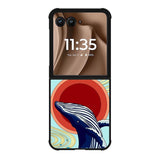 Whale and Wave FMotorola Moto RAZR Plus 2025 Case FE0649