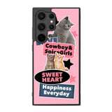 Cat Sweet Heart FE0010 Samsung Galaxy S25 Ultra Case