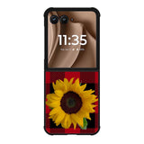 Sunflower Tartan FMotorola Moto RAZR Plus 2025 Case FE0605