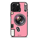 Pink Camera FiPhone 16 Pro Max Case FE0500