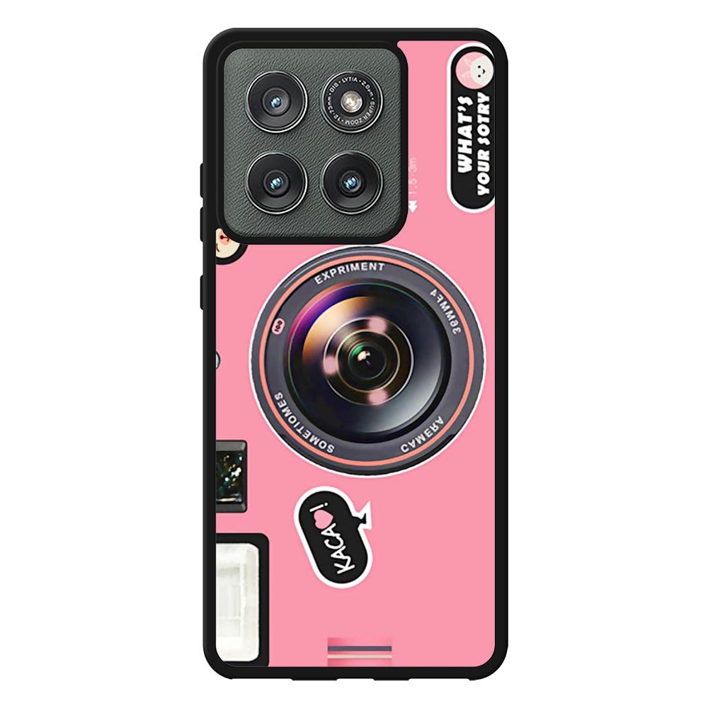Pink Camera FMotorola Moto Edge 2025 Case FE0500