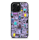 Cat Purple Pattern FiPhone 16 Pro Max Case FE0146