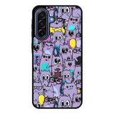 Cat Purple Pattern FSamsung Galaxy A17 Case FE0146