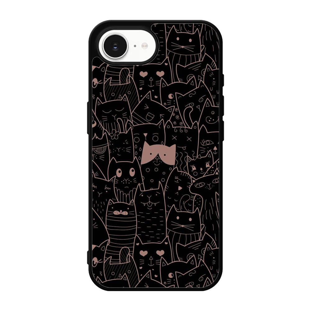 Cat Black Pink FiPhone 17e Case FE0133