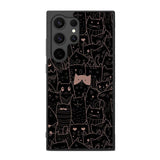 Cat Black Pink FE0065 Samsung Galaxy S25 Ultra Case