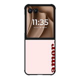 Amor Text FMotorola Moto RAZR Plus 2025 Case FE0030