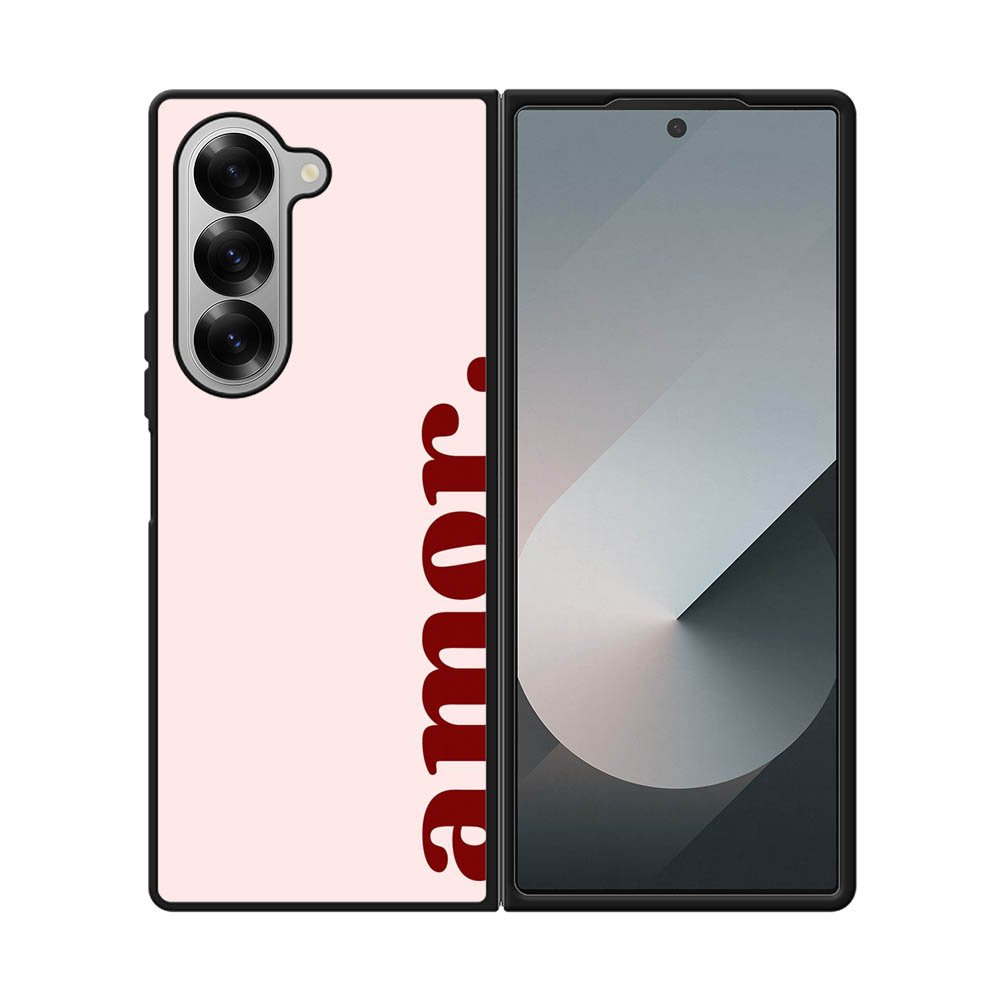 Amor Text FSamsung Galaxy Z Fold 7 5G Case FE0030