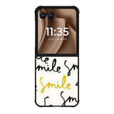 Smile Text FMotorola Moto RAZR Plus 2025 Case FE0576