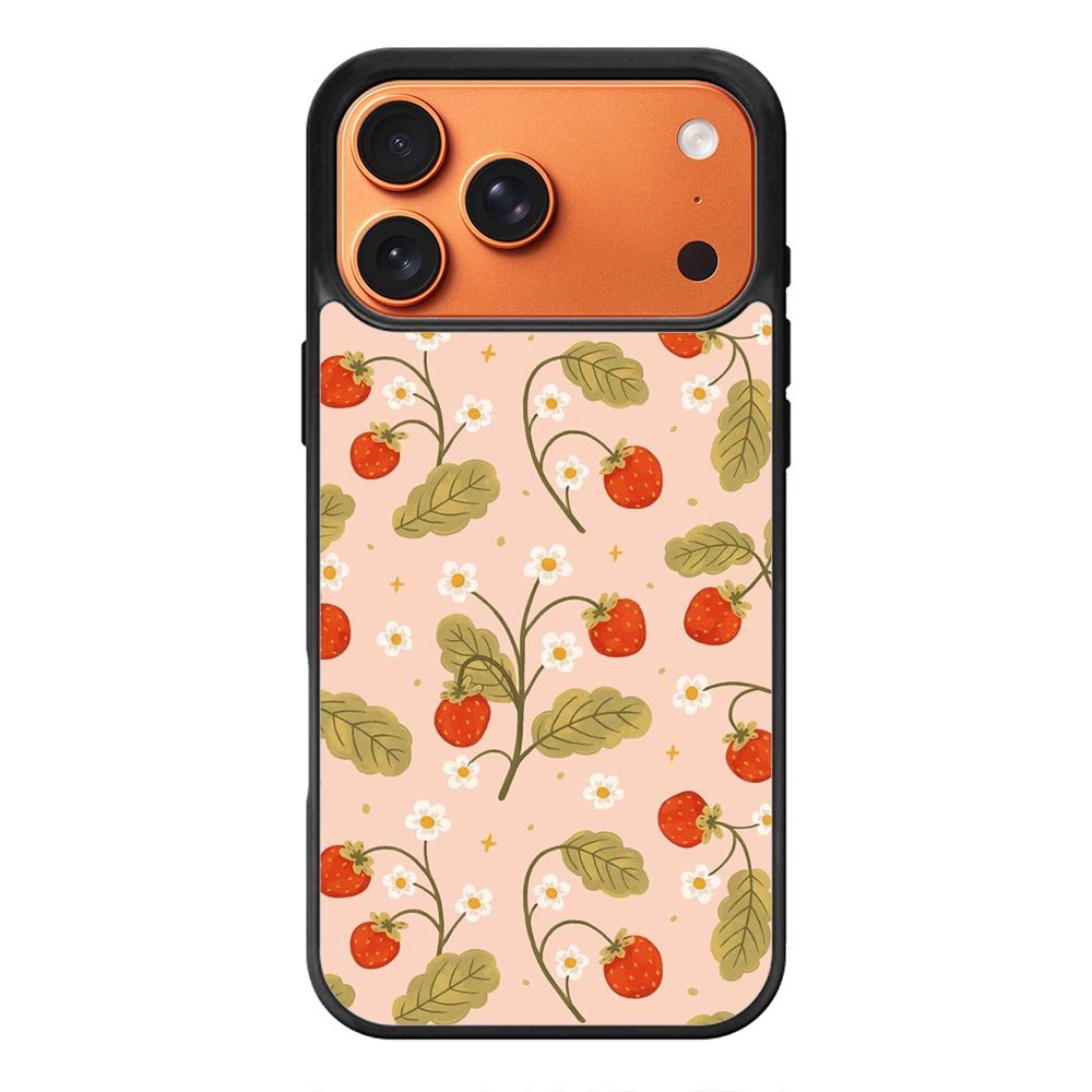 Strawberry Pattern FiPhone 17 Pro Max Case FE0598
