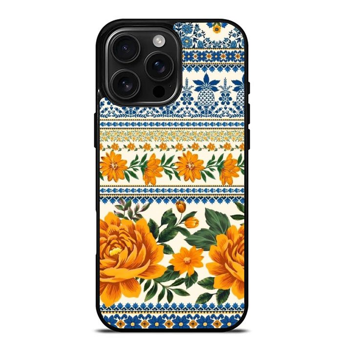 Flower Vintage FiPhone 16 Pro Max Case FE0281