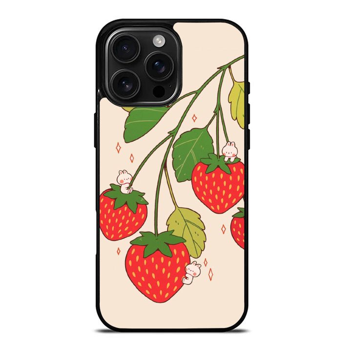Happy Strawberry FiPhone 16 Pro Max Case FE0344