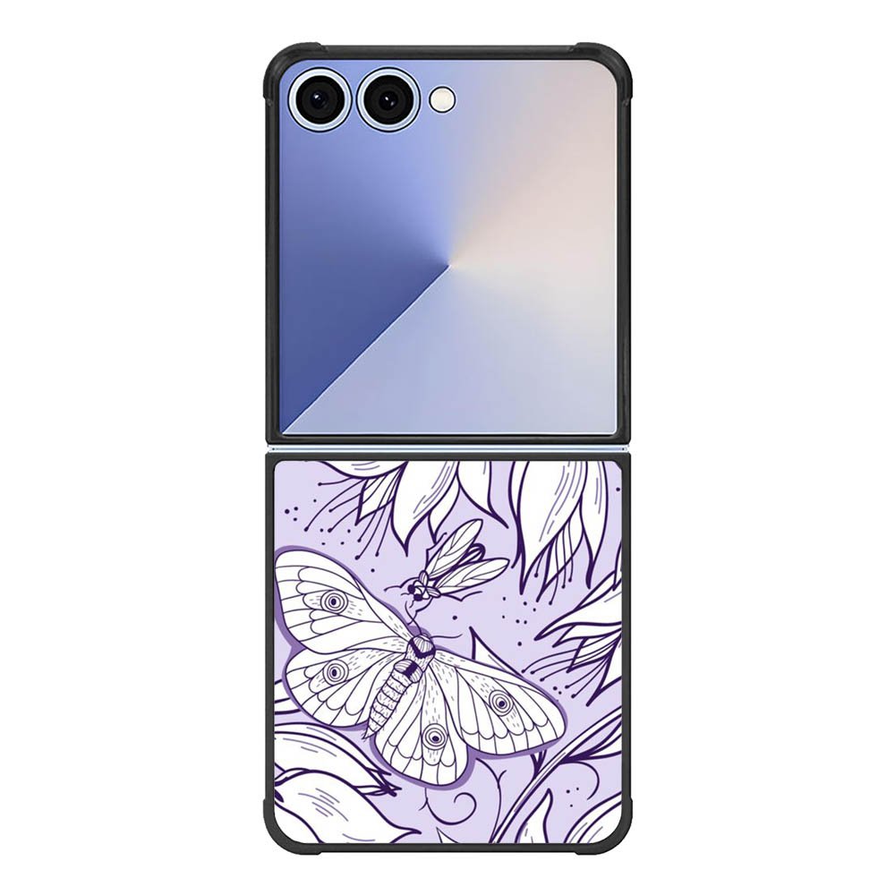 Butterfly Purple FE0083 Samsung Galaxy Flip 7 5G Case