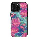 Pink Blue Flower FiPhone 16 Pro Max Case FE0499