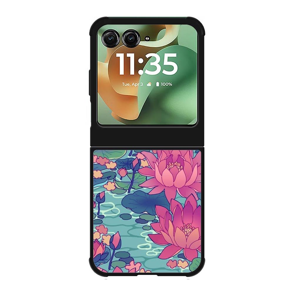 Pink Blue Flower FMotorola Moto RAZR 2025 Case FE0499