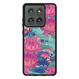 Pink Blue Flower FMotorola Moto Edge 2025 Case FE0499