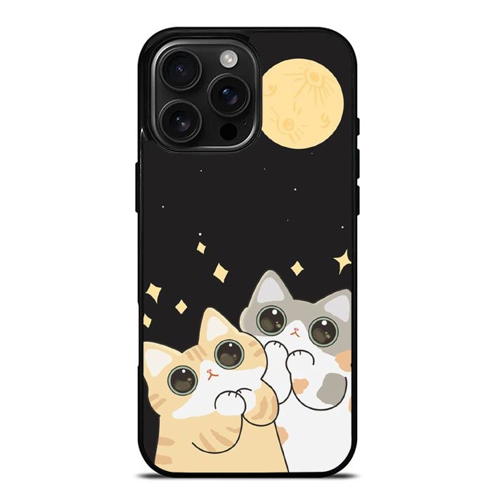 Cat and Moon FiPhone 16 Pro Max Case FE0130