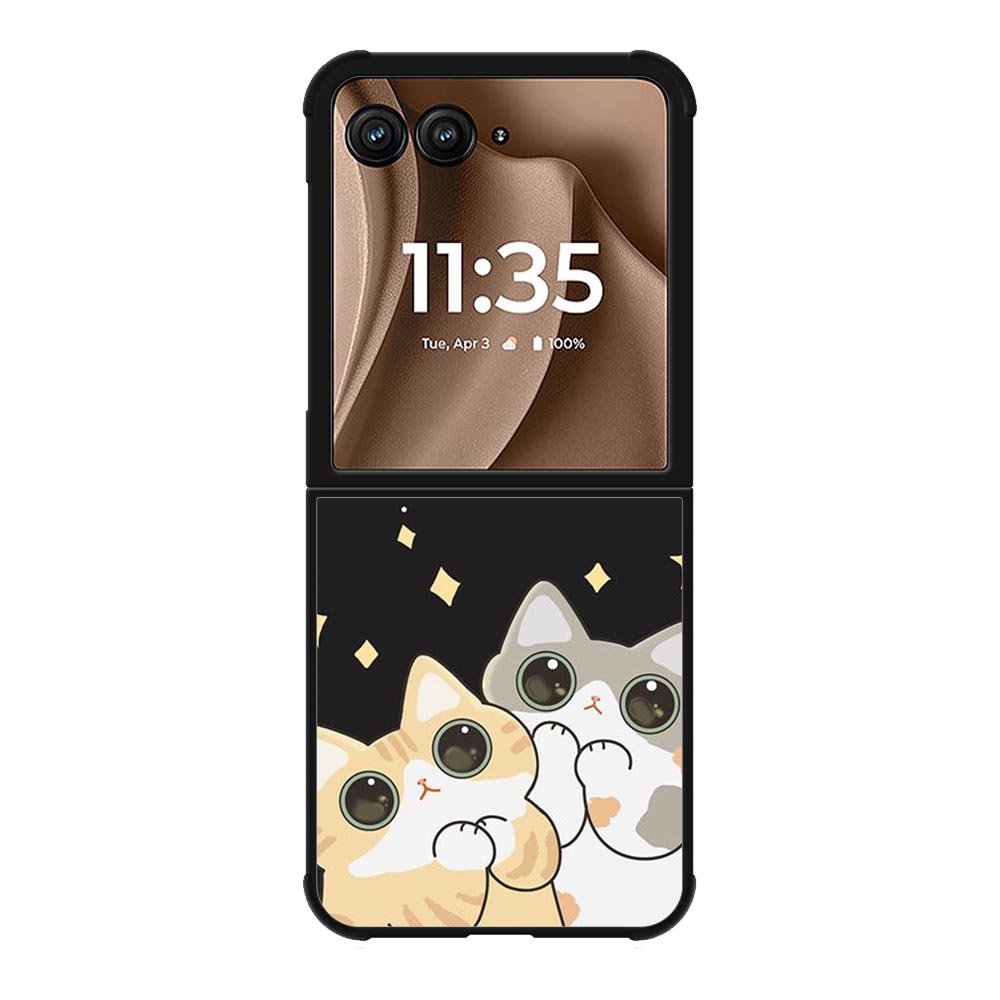 Cat and Moon FMotorola Moto RAZR Plus 2025 Case FE0130