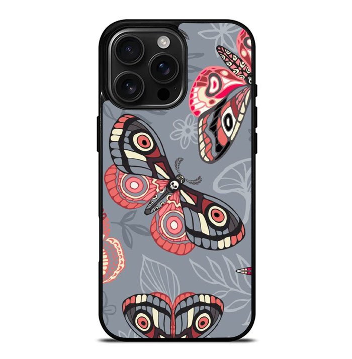 Skull Buterfly FiPhone 16 Pro Max Case FE0562